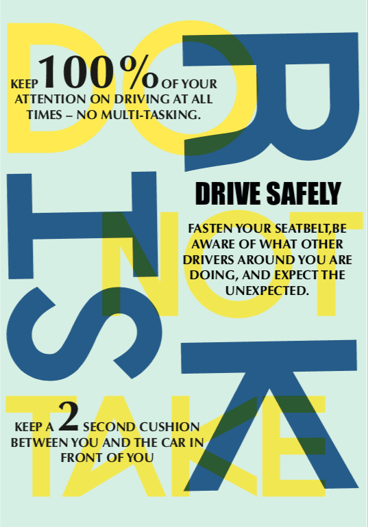drive safe flyer for cars