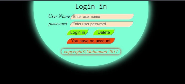 صفحة تسجيل دخول -- Login page