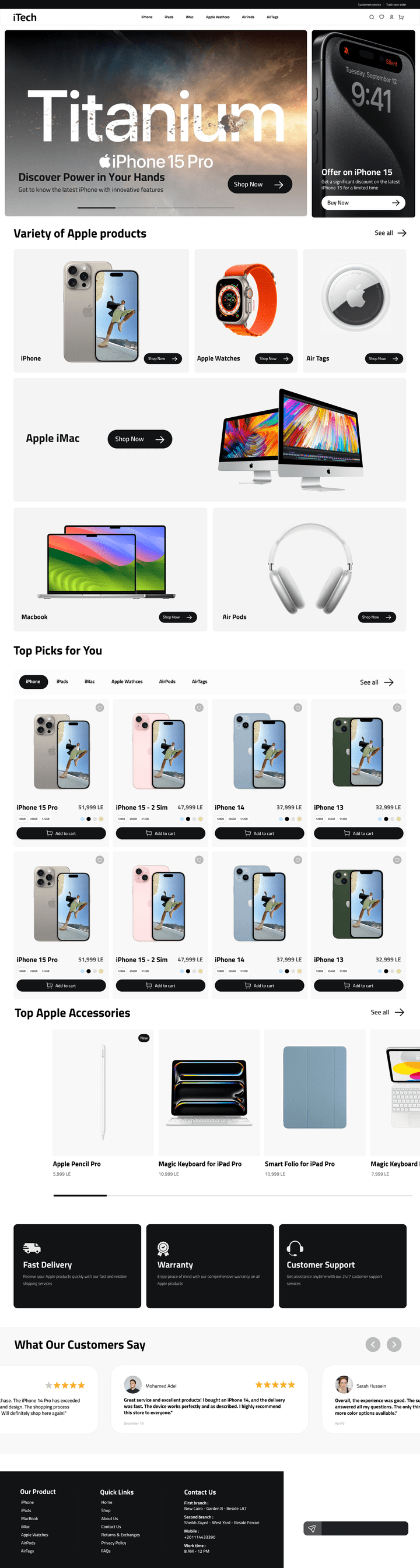 iTech - E-commerce - Apple product store