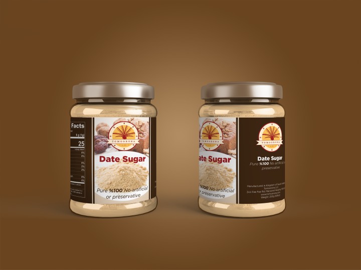 Date Sugar Label Design