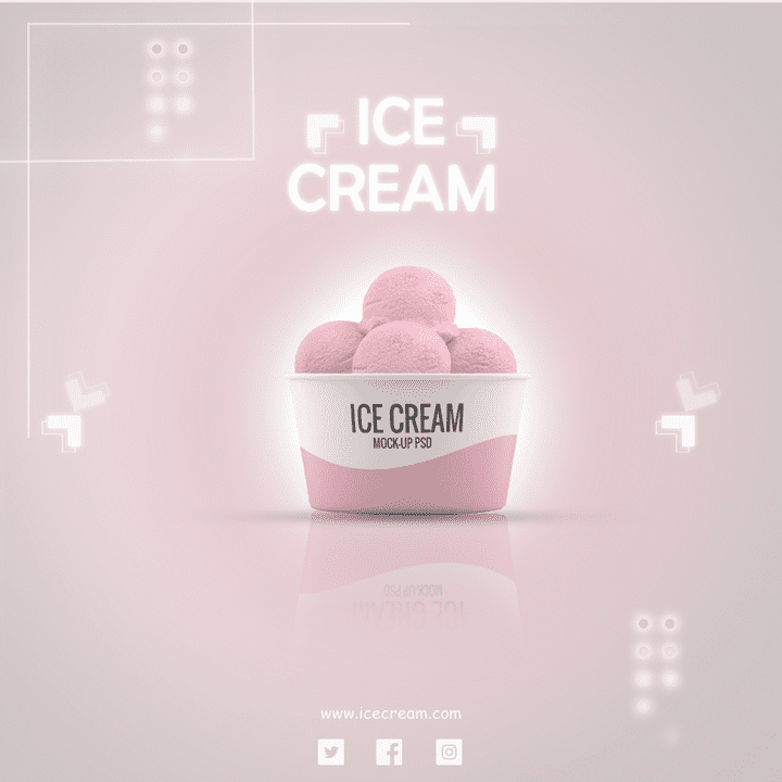 ice cream social media
