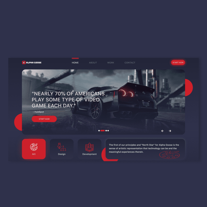 Landing Page UI Design