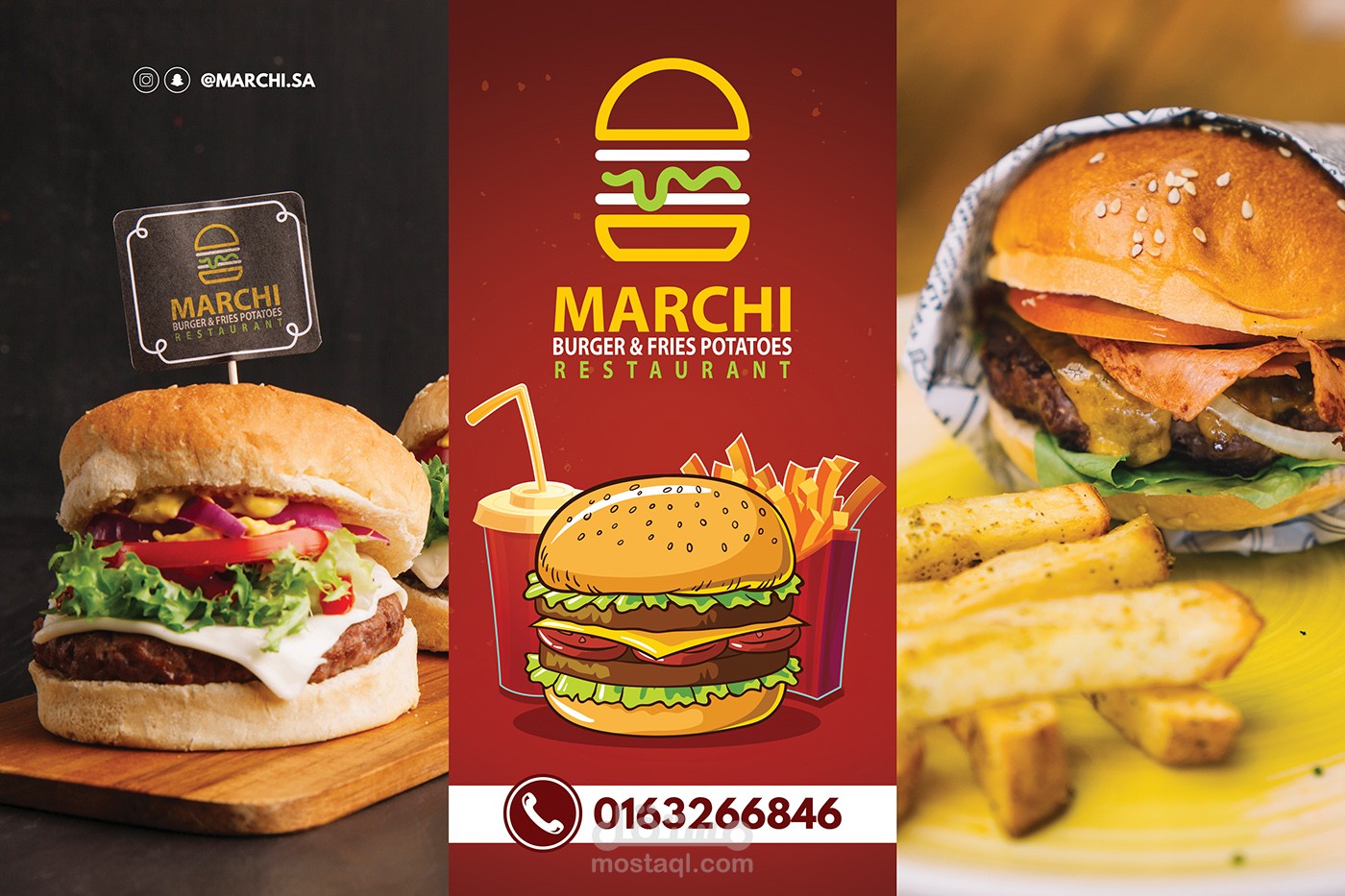 Menu Design for Marchi Restaurant in Saudi Arabia