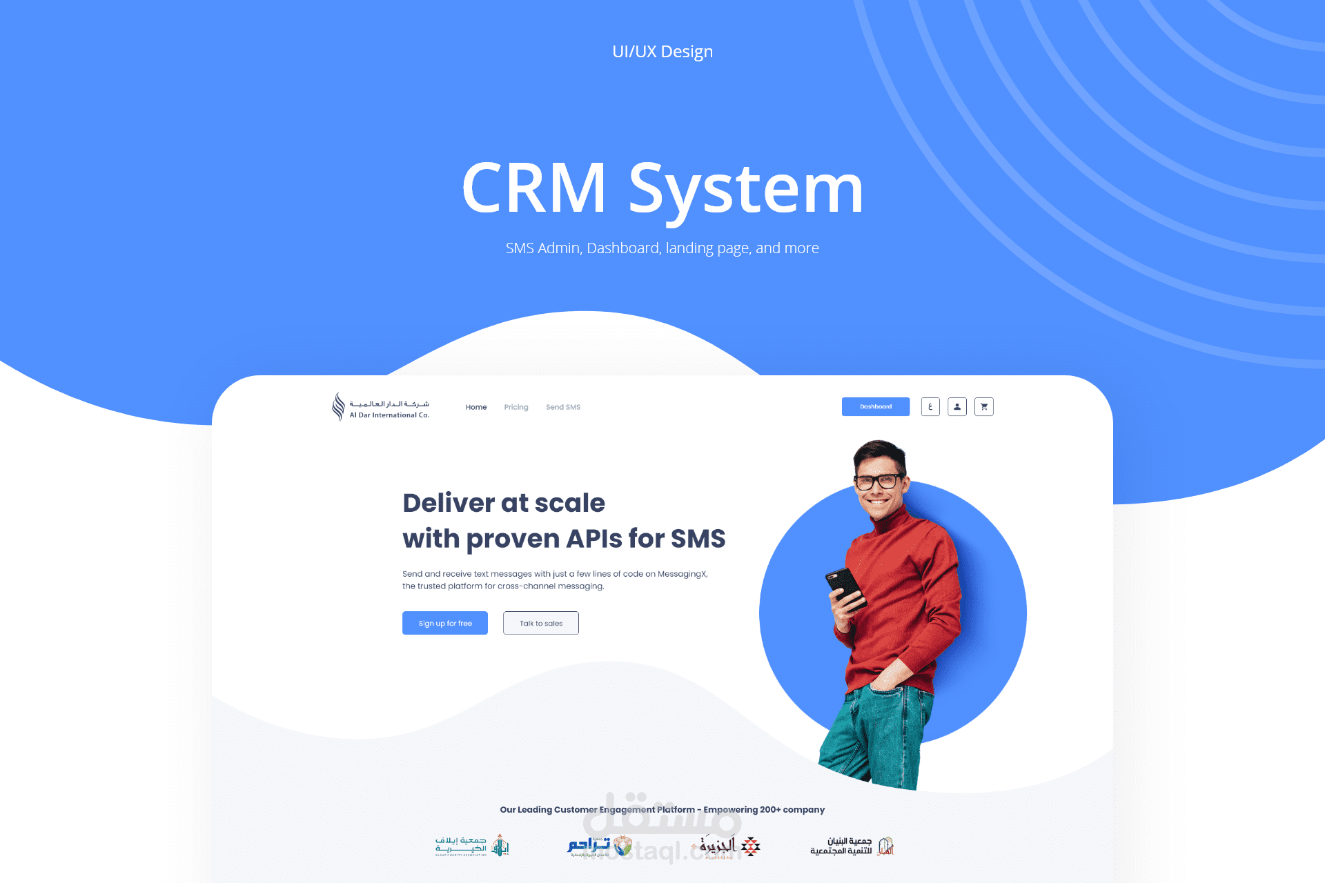 UI/UX Design For CRM Website