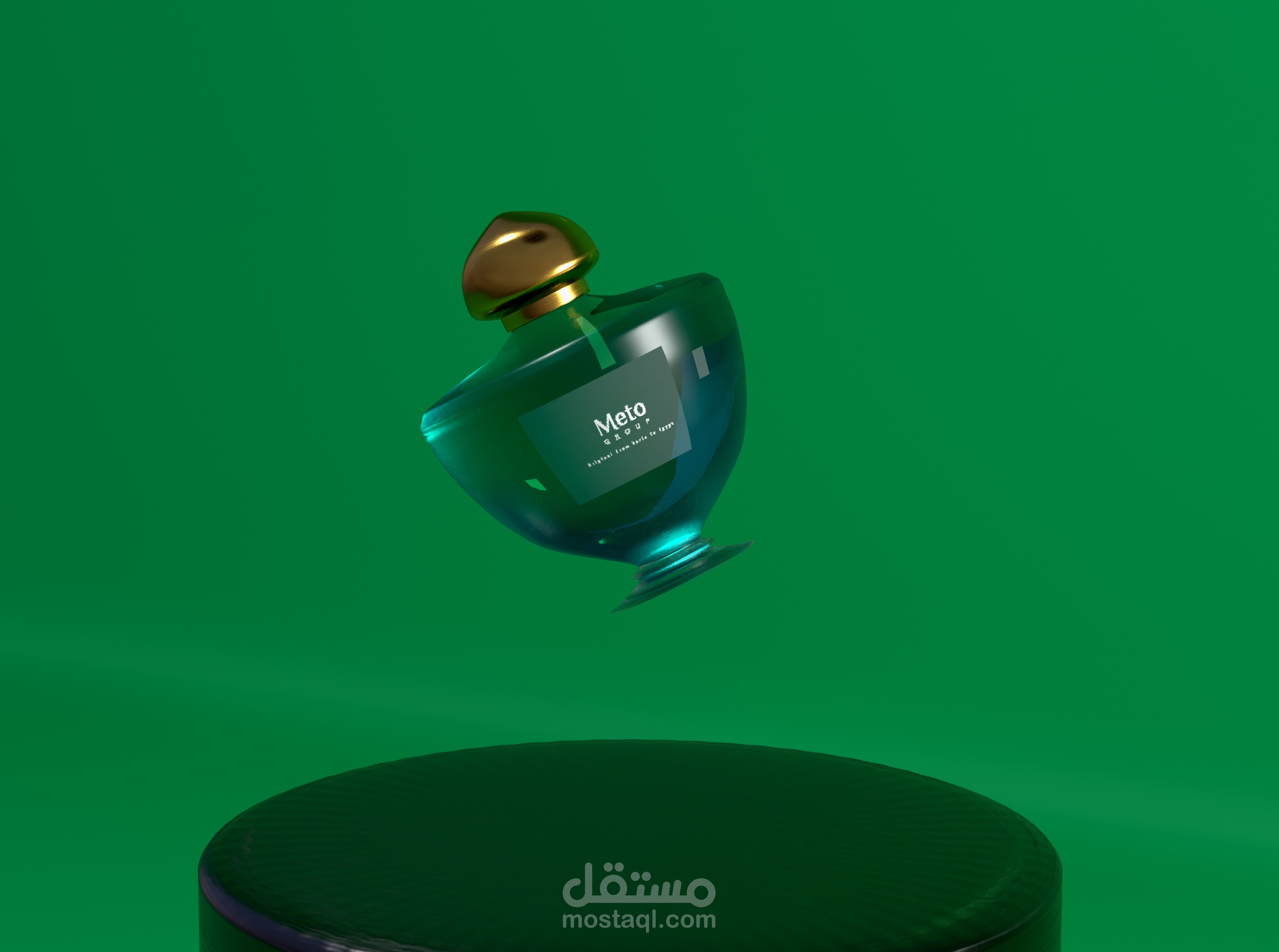 تصميم شكل علبة Perfume ثلاثي الابعاد