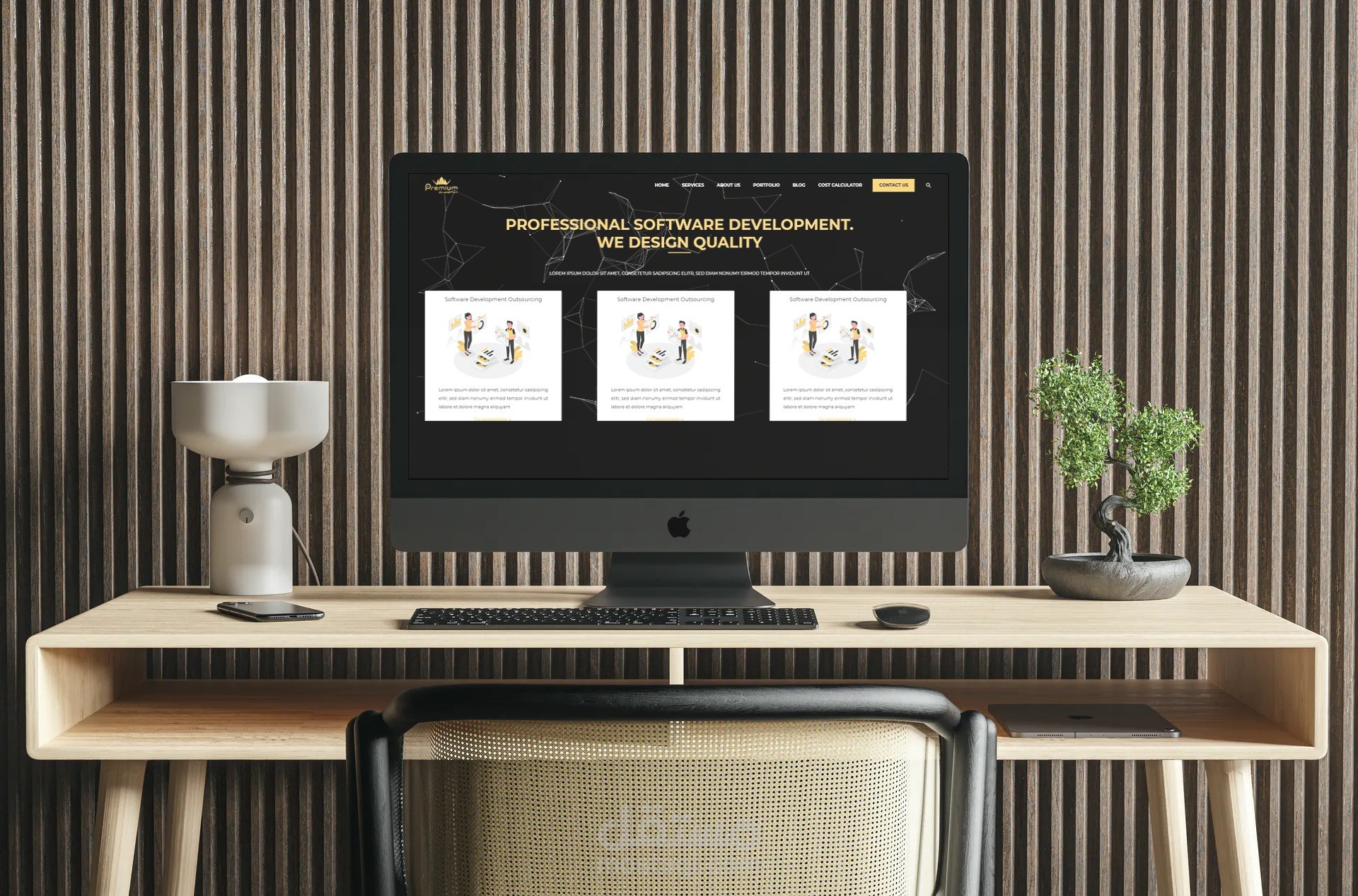 موقع laravel لشركة برمجية