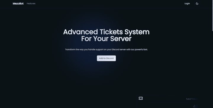 بوت دسكورد دعم فني مع صفحة التحكم ب البوت | Discord Bot  Tickets Support System