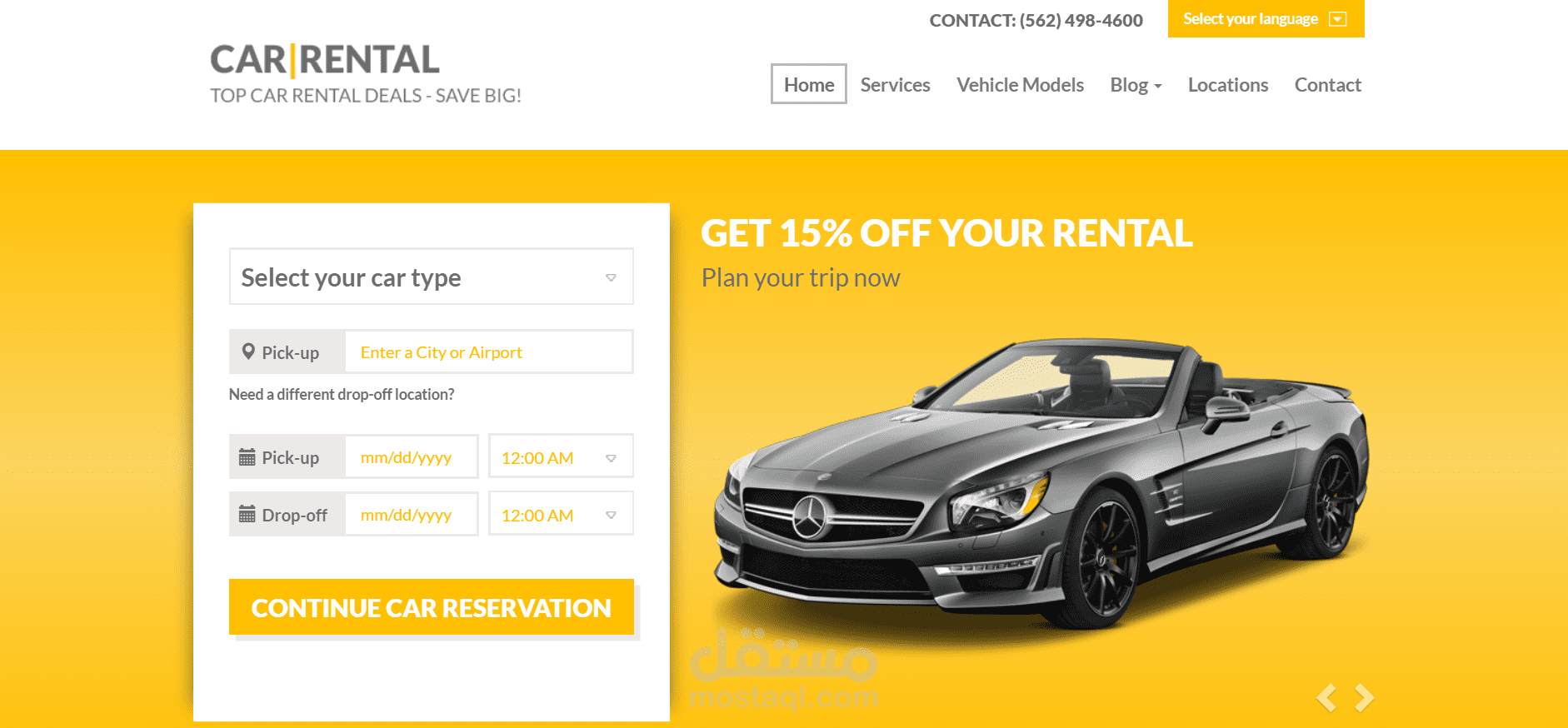 HTML5 CSS3 Car Rental 