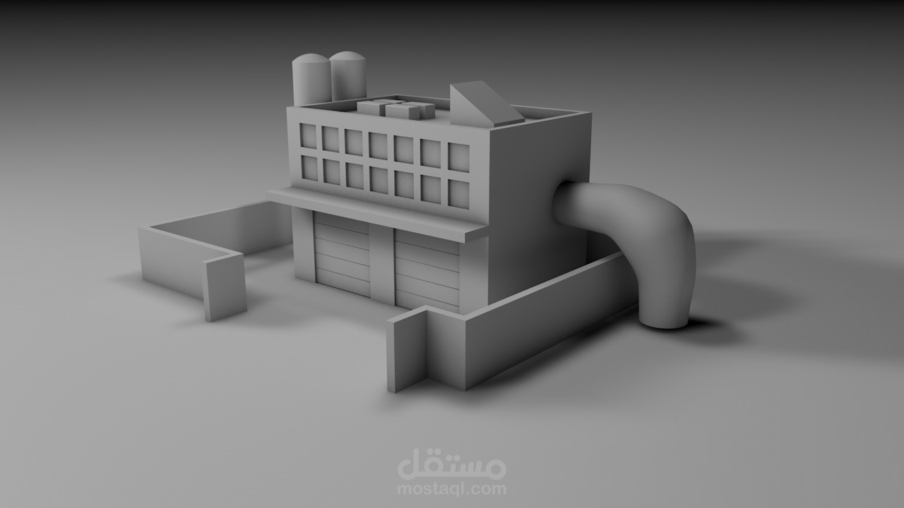 رسم ثلاثي الأبعاد لمعمل 3d