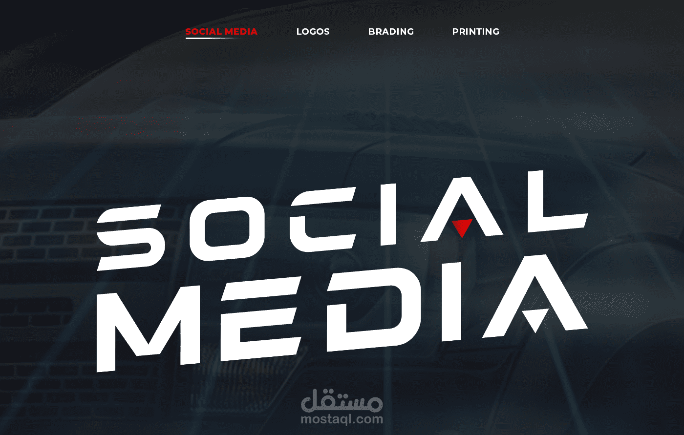 cars social media design and banner