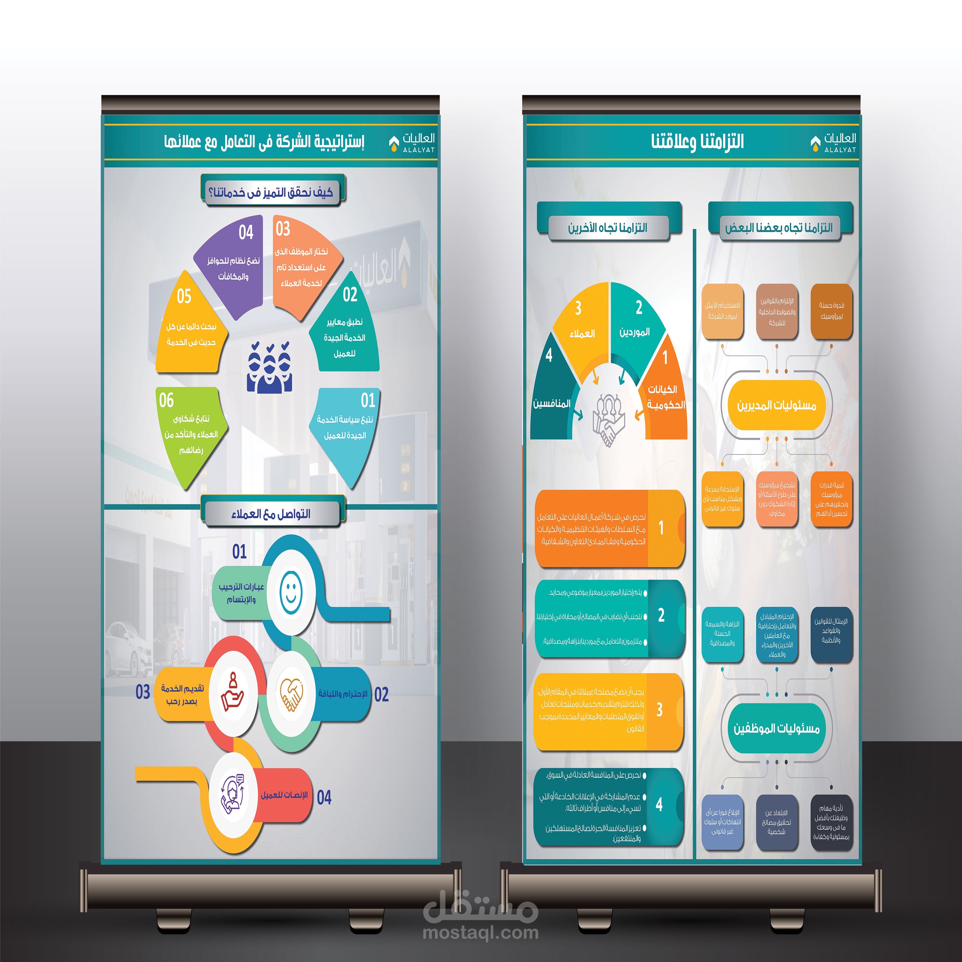 Roll up stand design