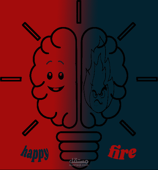 happy & fire face