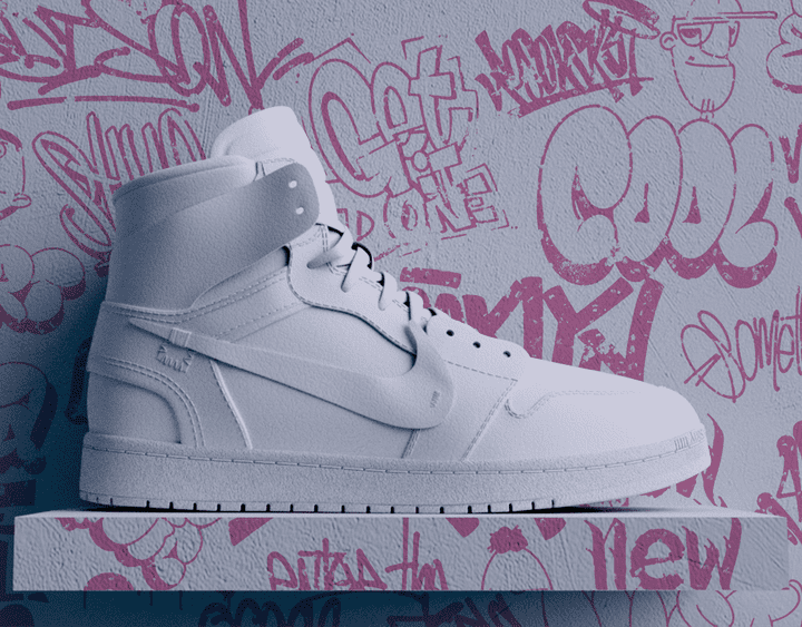3D Motion Graphics ( Nike AirForce ) Visualization