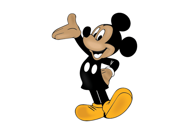 "illustrator design "Vector Cartoon Mickey Happy