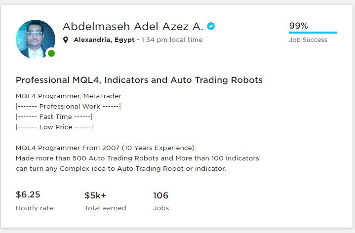 Professional MQL4, Indicators and Auto Trading Robots