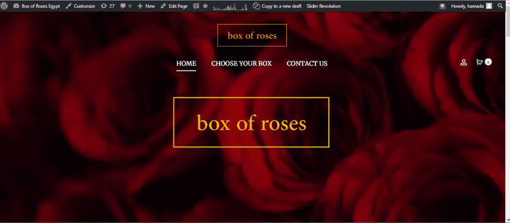 box of roses