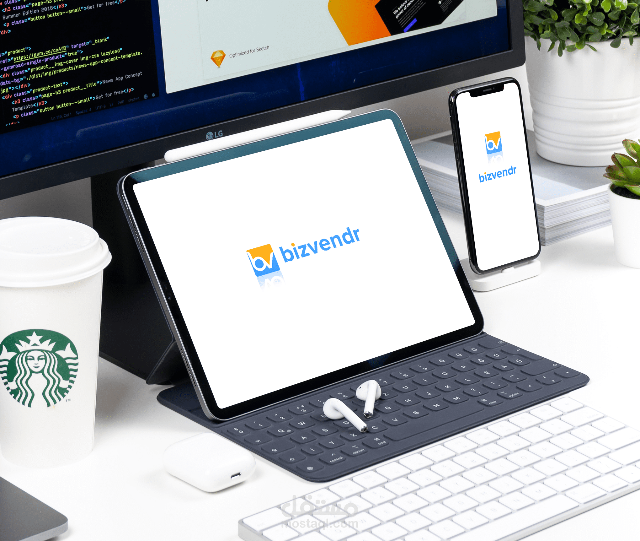 Bizvendr Logo Design