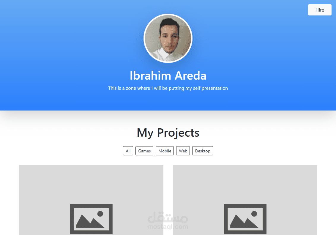 تصميم Portfolio