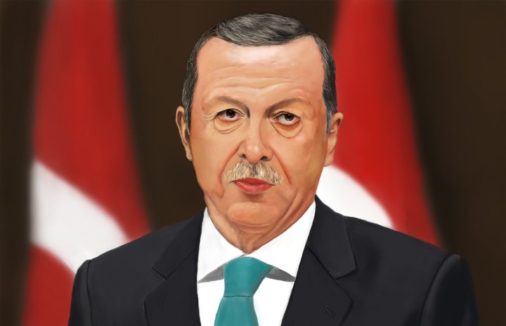 Erdogan Portrait Digital Painting