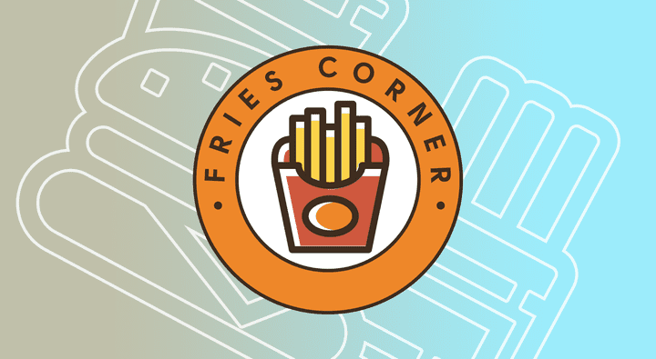 Fries Corner تصميم شعار وهوية
