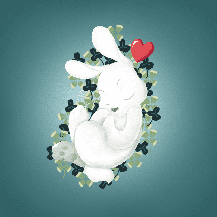 rabbit digital painting