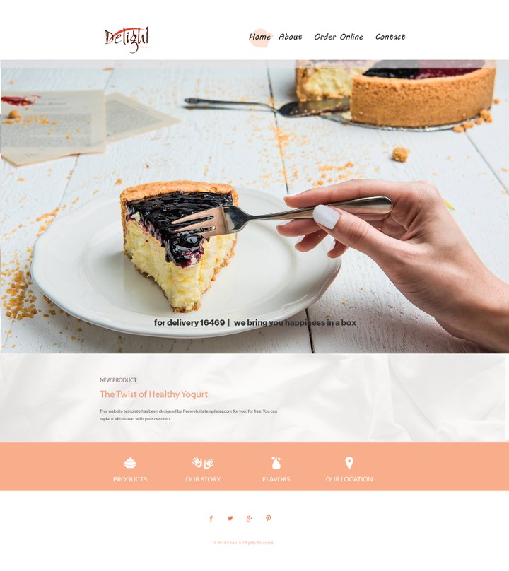 web Design food