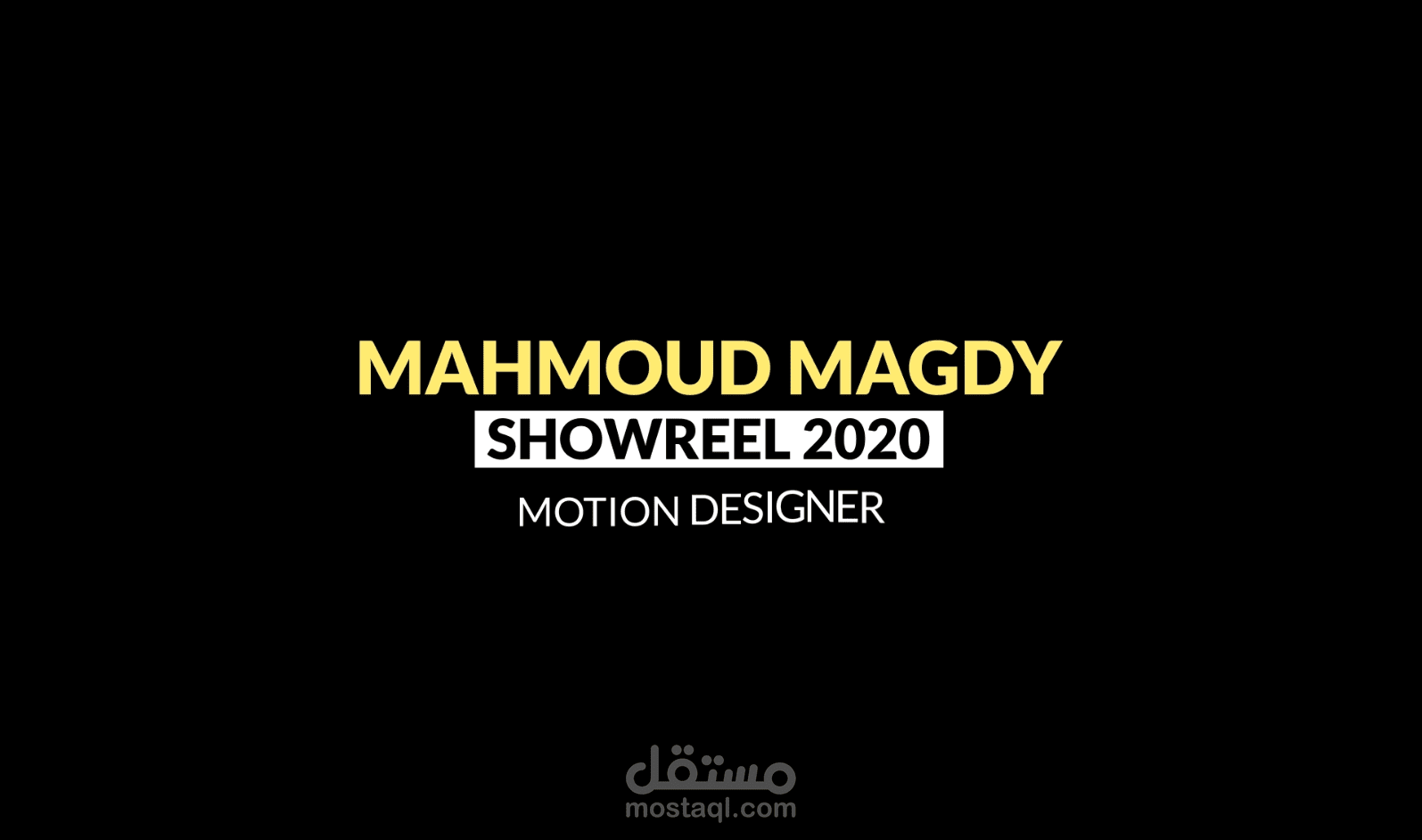 showreel 2020