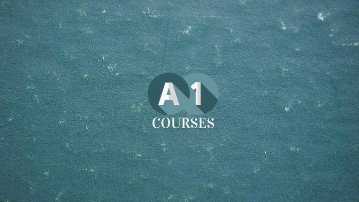 A1 courses YouTube channel banner and logo design