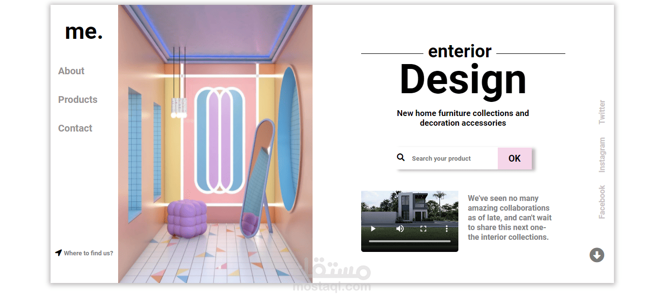 Interior design card | مستقل