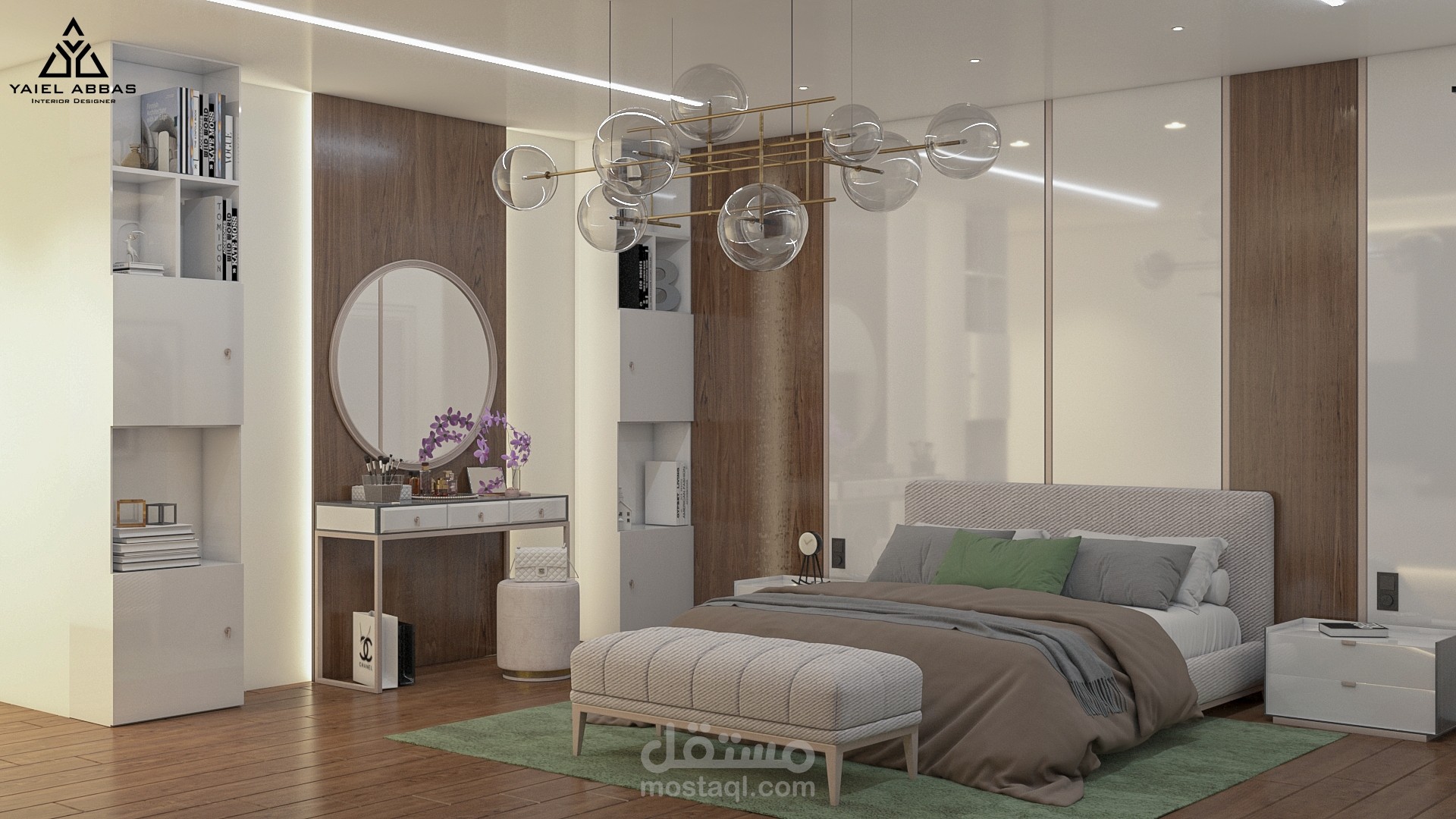تصميم ثلاثي الأبعاد Master bedroom design