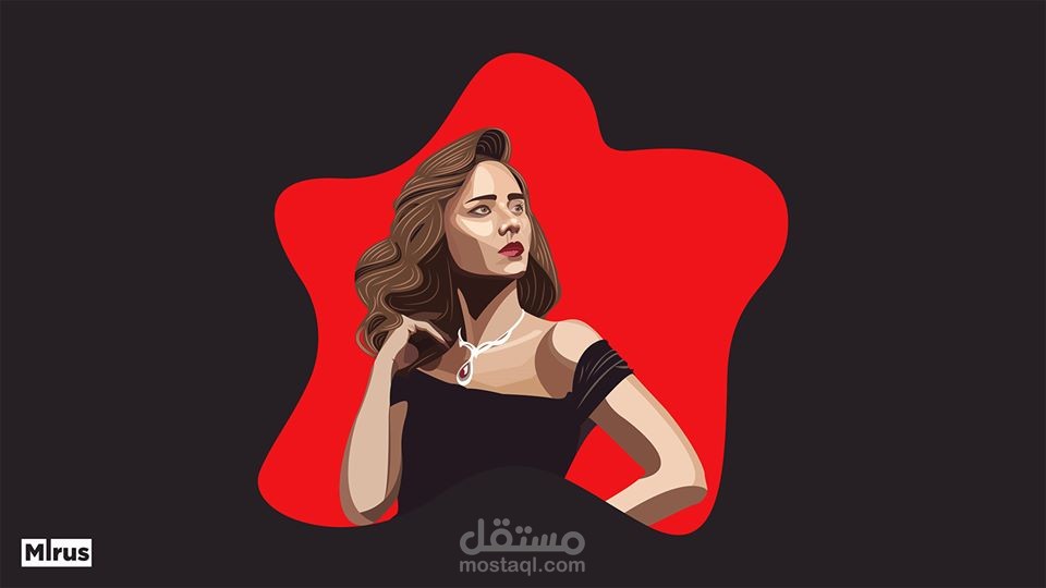 vector art للفنانة نيلي كريم