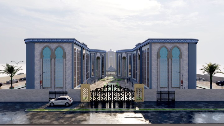 تصميم مبنى بطراز إسلامي