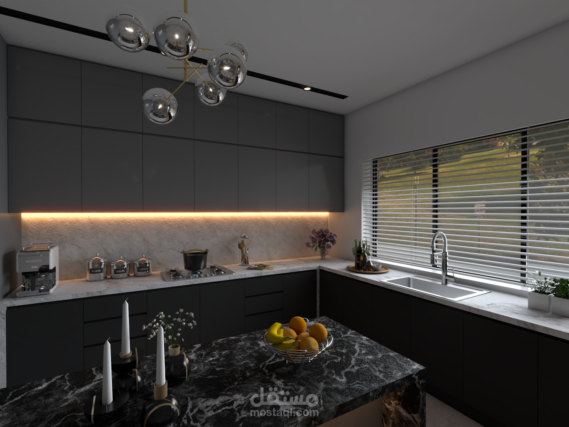 تصميم مطبخ مودرن( modern kitchen design)