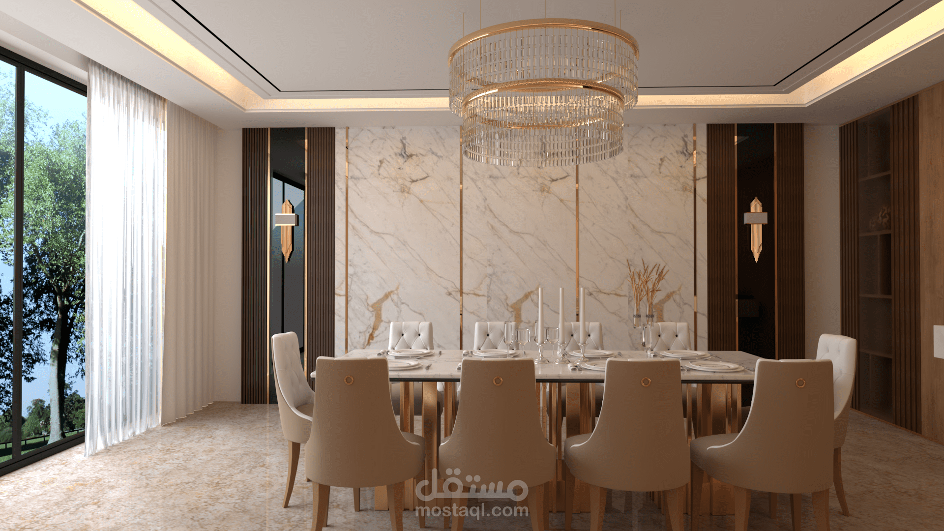 تصميم داخلي لغرفة طعام(Dining room interior design)