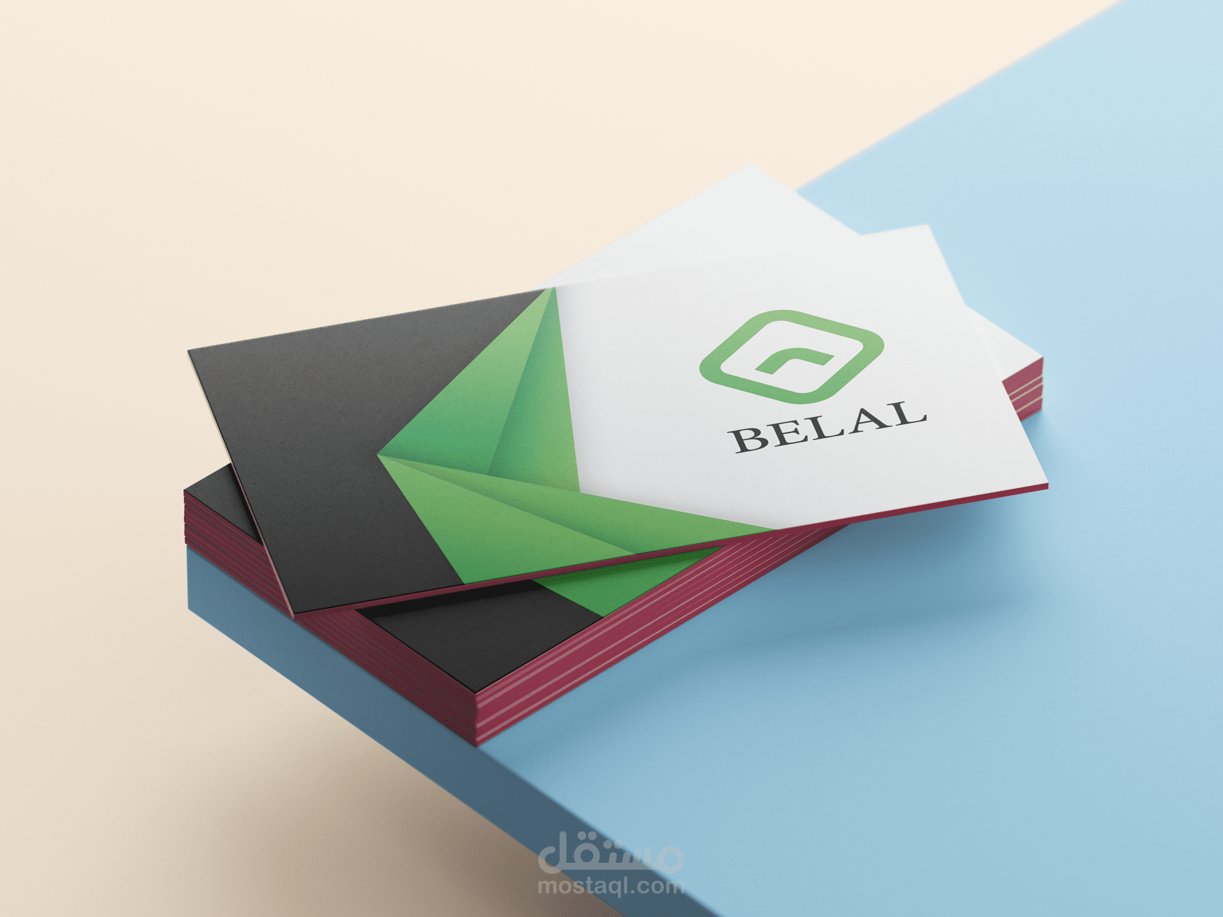 تصميم بزنز كارد ( business card ).