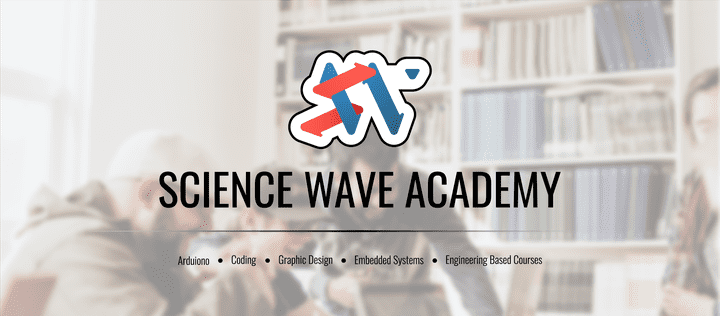 Science Wave Academy Poster Design