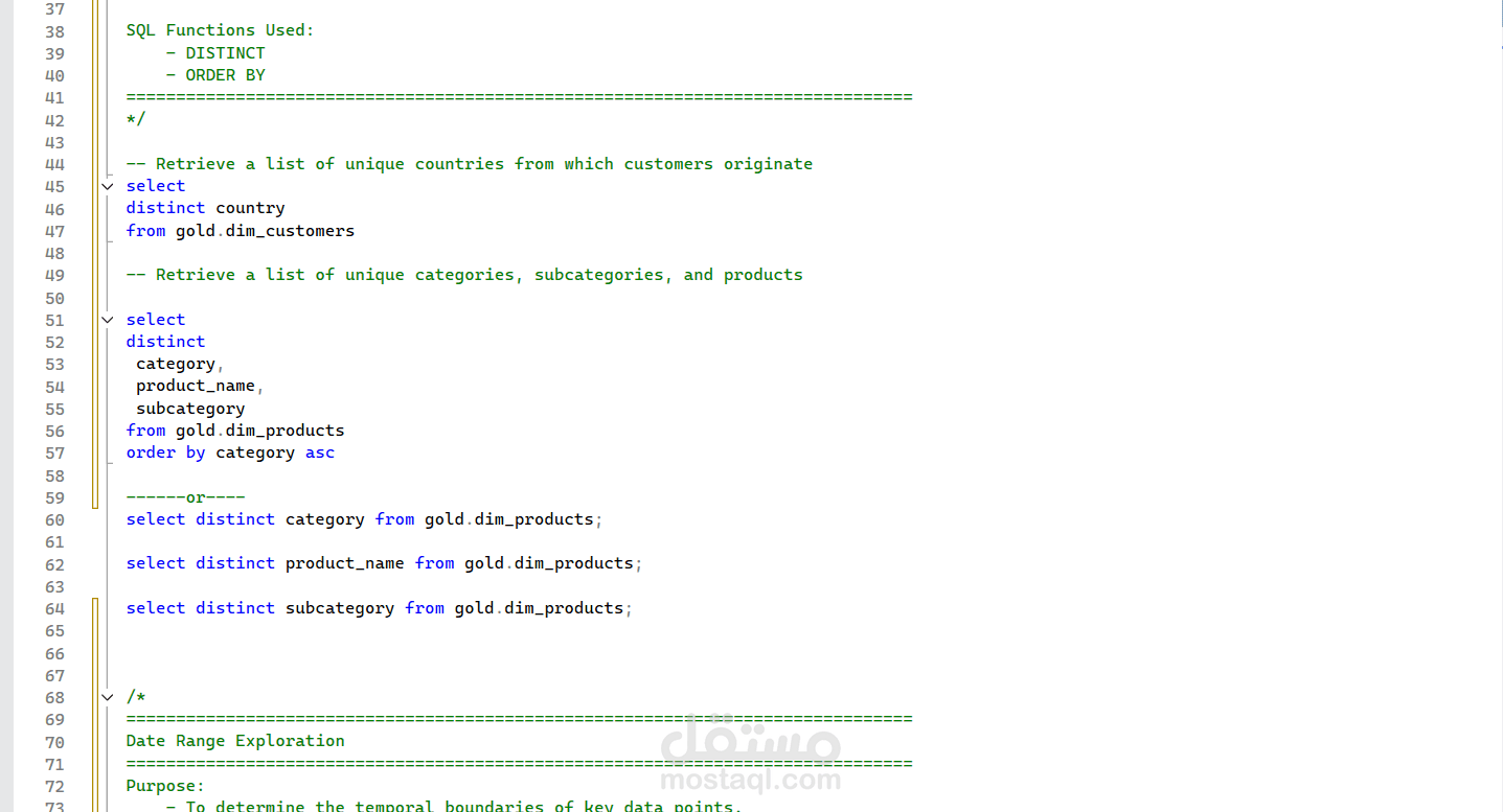Exploratory Data Analysis (EDA) with SQL