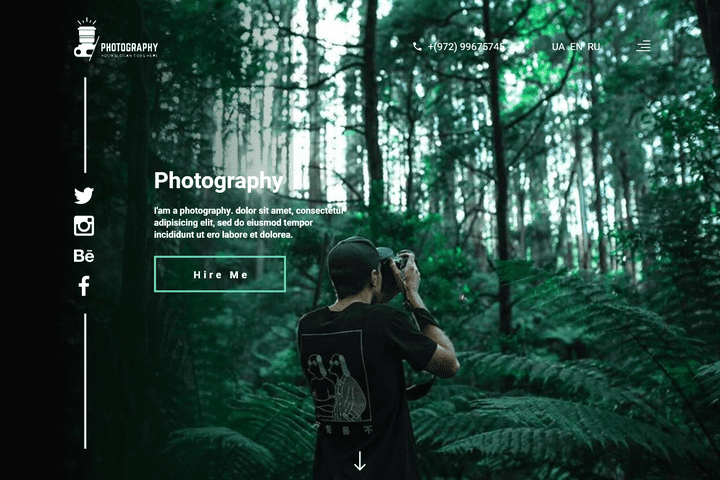 website UI design