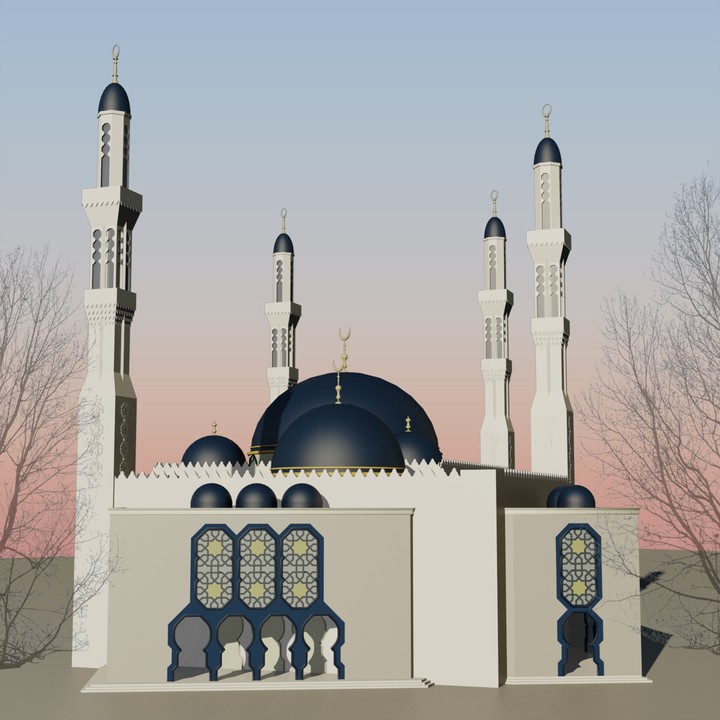 تصميم معماري لمسجد