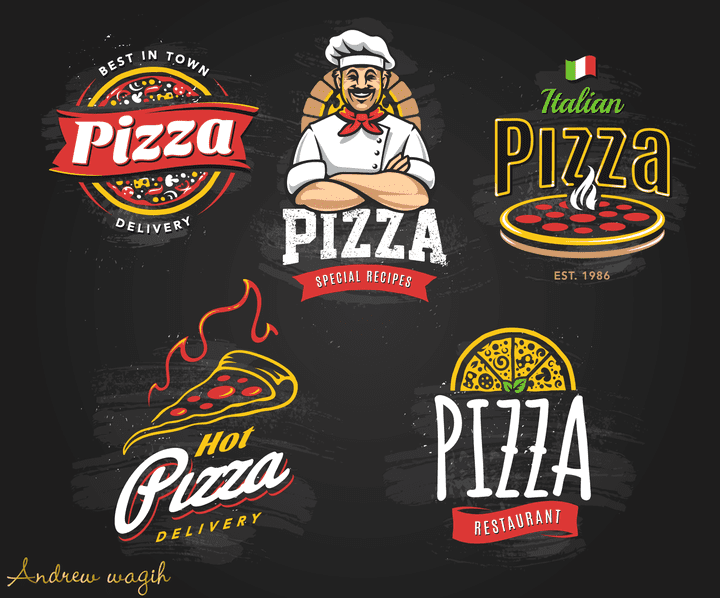 شعار مطعم بيتزا / pizza restaurant logo