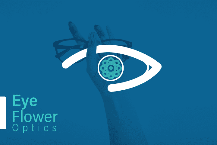 ُEye Flower optics logo Design