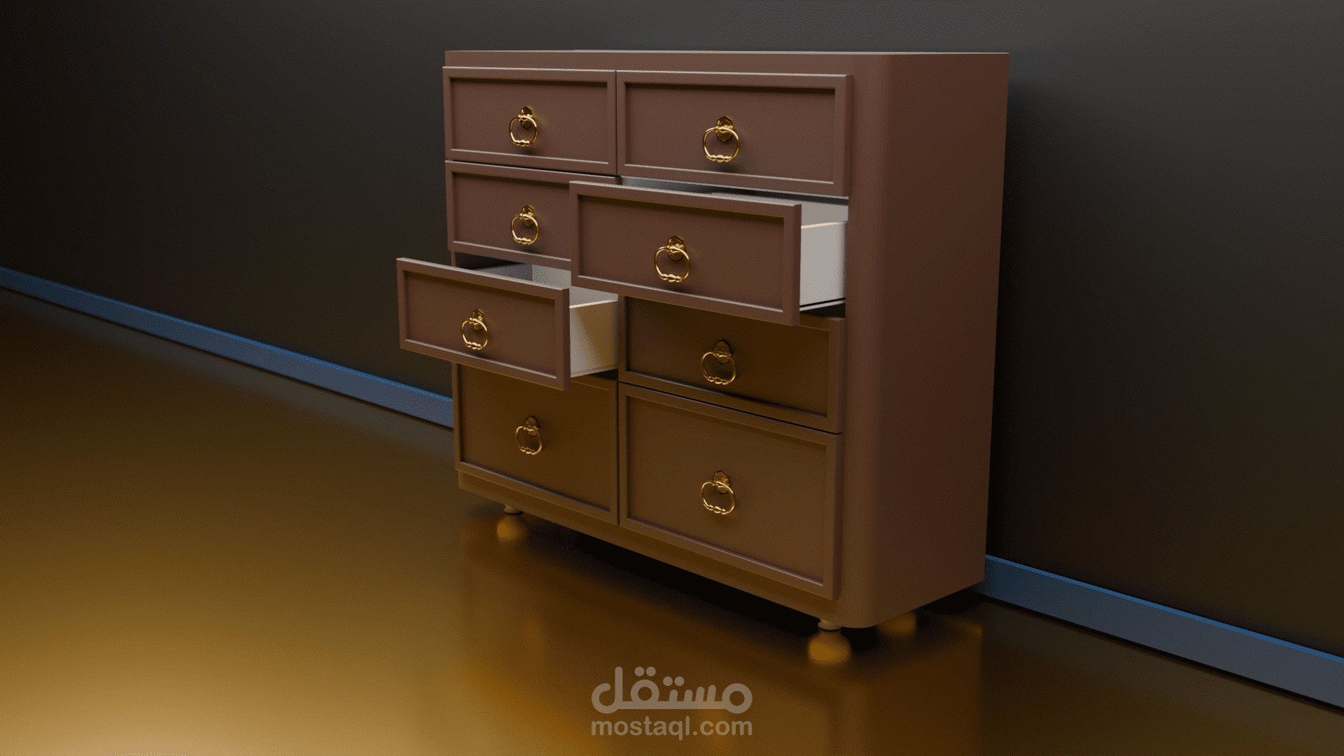 تصميم خزانة 3D