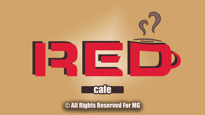 Logo Design Red Café