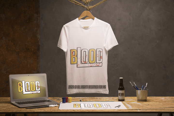 T-shirt Design "blood"
