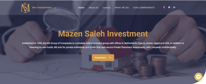 MS investement website