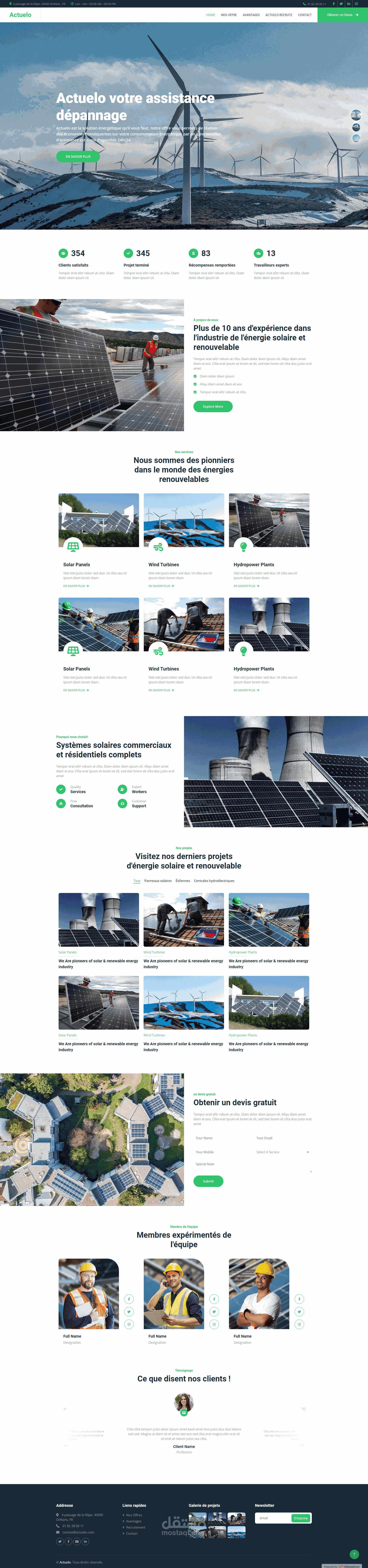 ACTUELO : Custom Website