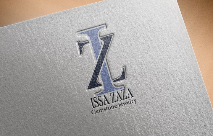 تصميم لوغو باسم ISSA ZAZA Gemstone jewelry