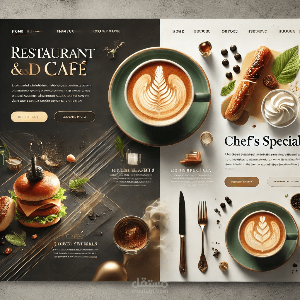 تصميم مواقع احترافية للمطاعم والمقاهي - واجهة جذابة وتجربة مستخدم مثالية
