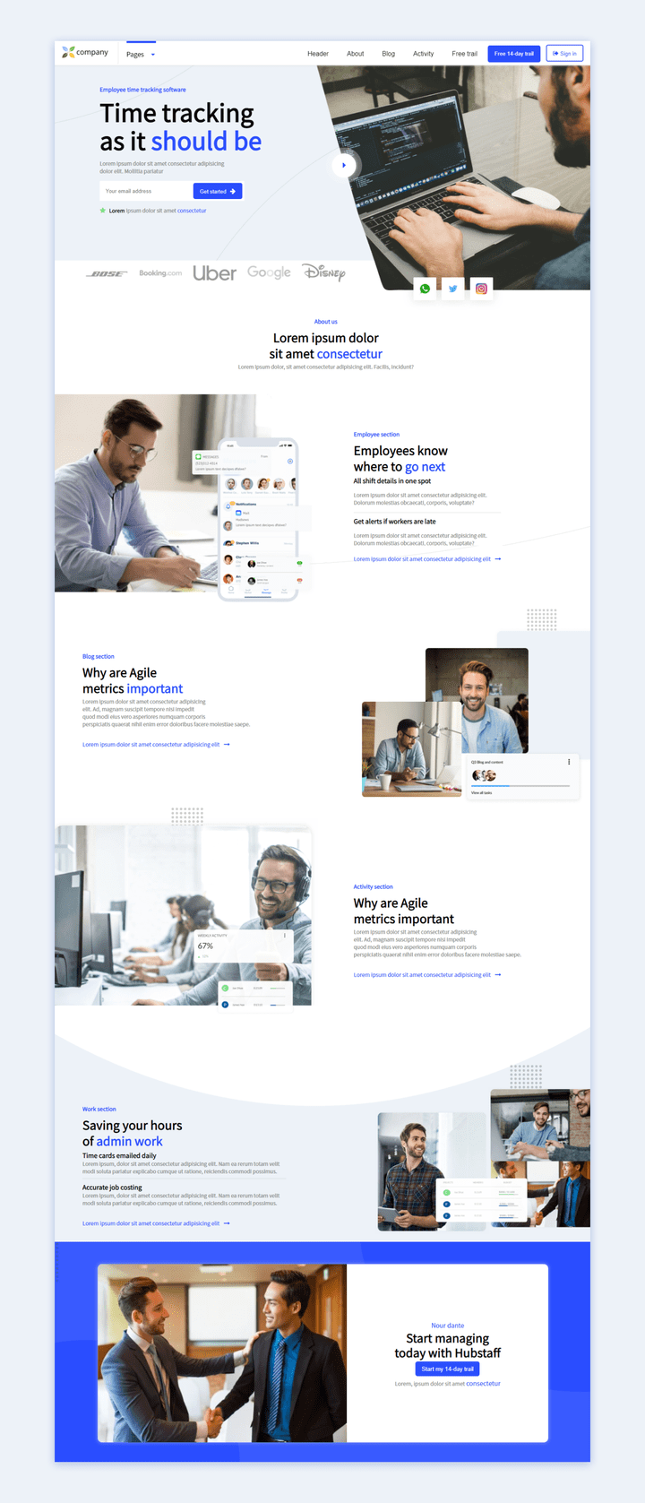 Landing page