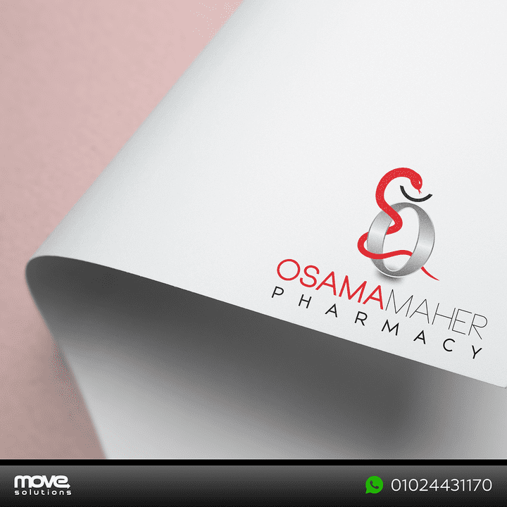 Osama Maer Pharmacy" Logo Design"